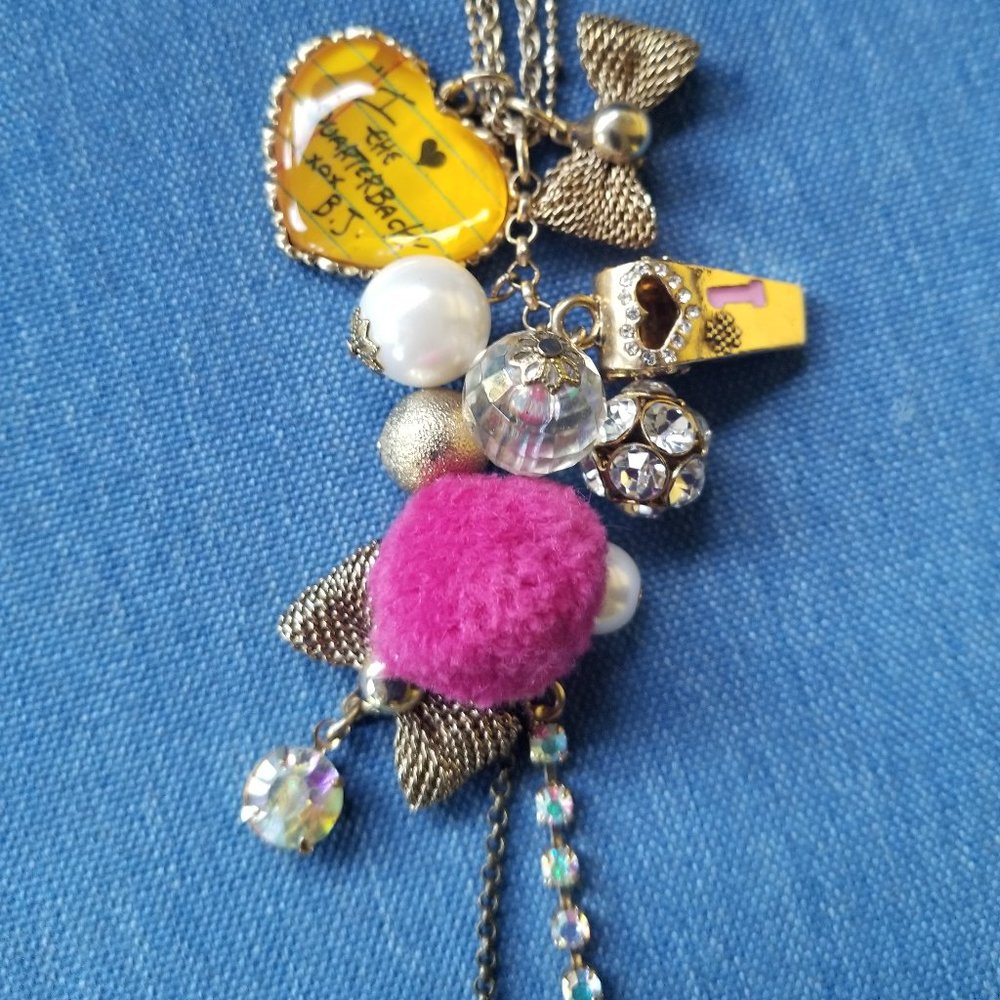 🏆🏈Betsey VARSITY CRUSH "I ♥ the Quarterback" Collection Necklace - EPC - Picture 4 of 11
